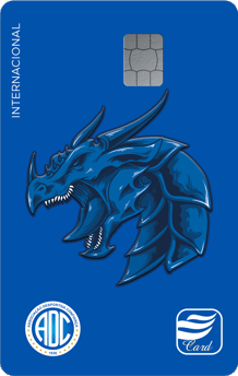 Imagem Cartão confiança azul com dragão