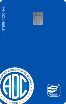 Imagem Cartão confiança azul com escudo